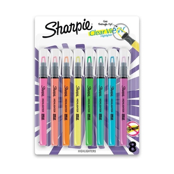 Newell Brands Highlighter, Smear Guard, Chisel Point, AST, 8PK SAN2128218 - main